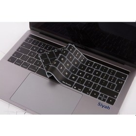 Resim Apple Uyumlu MacBook Pro Klavye Koruyucu Uk-eu İngilizce Touchbarlı A1706 A1989 A2159 A1707 A1990 İle Siyah 