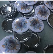 Resim Yaka Rozeti Buton Rozet 58 Mm 10 Adet 