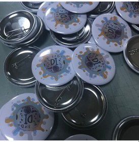 Resim Yaka Rozeti Buton Rozet 58 Mm 10 Adet 