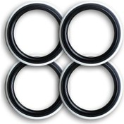 Resim Oto Lastik Yanağı Lüks Siyah Beyaz 15 Jant 4 Adet Yanak 