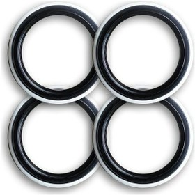 Resim Oto Lastik Yanağı Lüks Siyah Beyaz 15 Jant 4 Adet Yanak 