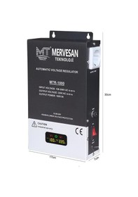 Resim OTOMATİK VOLTAJ REGÜLATÖRÜ (KOMBİ TV) 1000W MERVESAN MTR-1000 