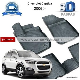 Resim Chevrolet Captiva 3D Havuzlu Paspas 