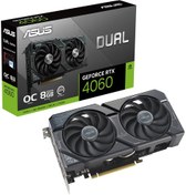 Resim Asus GeForce DUAL-RTX4060-O8G RTX 4060 8GB GDDR6 128B Gaming Ekran Kartı 