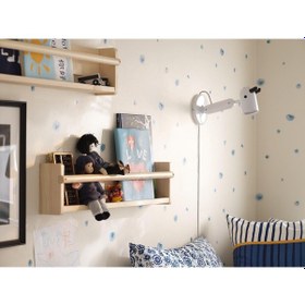 Resim Çocuk Odası Duvar Rafı Huş Meridyendukkan 70x9x16 Cm Kitaplık-oyuncak Rafı Ahşap 