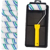 Resim Suntek 4" Boya Rulosu Fırçası Tepsi Seti Sağlam 