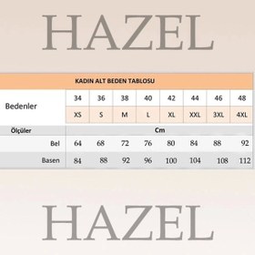 Resim Kadın Kahverengi Yüksek Bel Cırtlı Palazzo Pantolon-kahverengi Kahverengi 