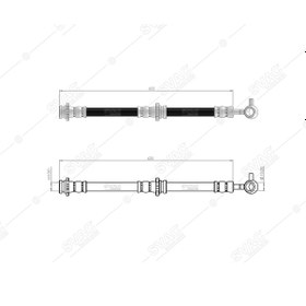 Resim SVAC 73-187 Fren Hortumu Ön Sağ Nissan Qashqai J11 2013- Xtrail 2013- 