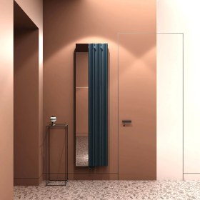 Resim Carisa Entree Dikey Alüminyum Radyatör Modern Tasarım Antrasit 180X47 cm 