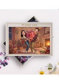 Resim Bk Gift Kişiye Özel Sevgili Karikatürlü 1000 Parça Profesyonel Puzzle-2, 1000 Puzzle, Sevgililer Günü Hediyesi, Sevgiliye Hediye Kobitmeyencom36172 Bk 