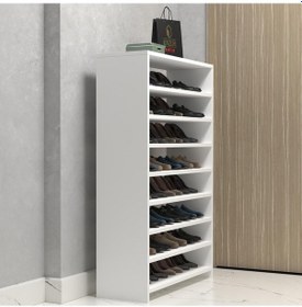 Resim Kenzlife Ayakkabılık Konevi Mat Beyaz Suntalam 125 080 30 Otuziki Çift Ayakkabı Kapasitesi Arkalıksız Beyaz 