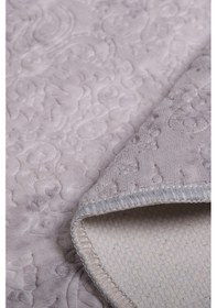 Resim Nova Gri 80x150 Cm Büyük Ebat Banyo Paspası Spor Saçaklı Kaymaz T Gri 