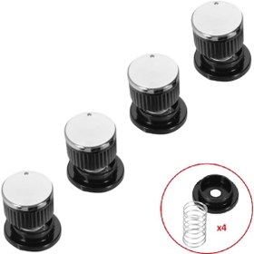 Resim Termikel Uyumlu Düğme 4 Lü Takımı Ankastre Set Üstü Ocak Düğmesi (Yayli) - 552347839 