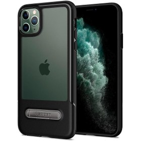 Resim Spigen iPhone 11 Pro ile Uyumlu Kılıf Slim Armor Essential S Black 