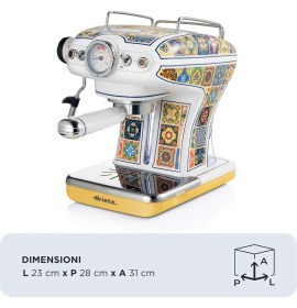 Resim Ariete Positano Espresso Kahve Makinesi 1389/1P - Maxi Cappuccino Cihazı, Süt Köpürtme Başlığı, 850 