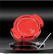 Resim Dream011 Kırmızı Motor Cnc Alüminyum Alaşım Oksidasyon İşlemli Su Tankı Dekoratif Kapağı Yakıt Besleme Kapak 