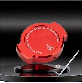 Resim Dream011 Kırmızı Motor Cnc Alüminyum Alaşım Oksidasyon İşlemli Su Tankı Dekoratif Kapağı Yakıt Besleme Kapak 