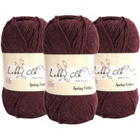 Resim hobby club Cotton Amigurumi ve Punch İpi 100 gr. 3 Adet Bordo 