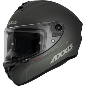 Resim Axxis Draken Solıd Full Face Kapalı Kask Mat Gri 
