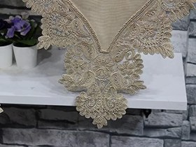 Resim Çeyiz Diyarı Gerdan Keten 3 Parça Yatak Odası Takımı Kahve 