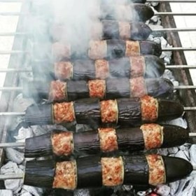 Resim Kebap Şişi Sebze Şişi Transmisyon Demir 8 mm Kare Kalınlık (5 Adet) 