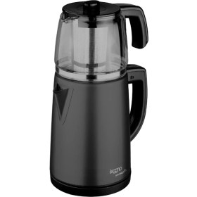 Resim Leggno GRM102GTMBK Gourmet Pro Cam Demlikli Çay Makinesi Siyah 