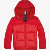 Resim Tommy Hilfiger Mixed Fabric Çocuk Kırmızı Ceket 