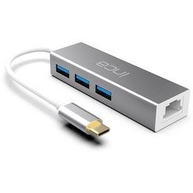 Resim Inca ITPC-3T Usb C Usb 3.0+ Rj45 Ethernet Çoklayıcı 