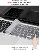 Resim Mcstorey Macbook Klavye Air Pro Koruyucu (US-ABD INGİLİZCE) (ESKİ USB'Lİ MODEL 2008/2017) Ile Uyumlu 