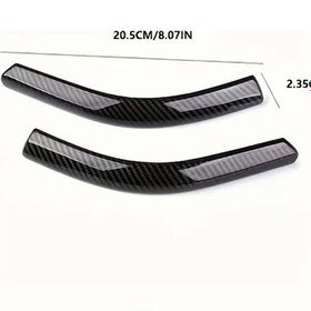 Resim Meridiangoods Tesla Model 3 Karbon Fiber Yan Ayna Koruma Filmi 2li Set 