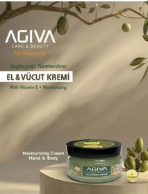 Resim Agiva Nemlendiricili El Ve Vücut Kremi 300 Ml Zeytin Yağlı 