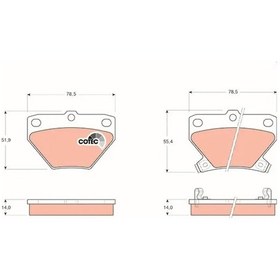 Resim Toyota Corolla Ze121 Arka Fren Balatasi 2002-2007 Trw Gdb3243 