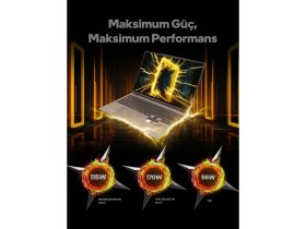 Resim Game Garaj Slayer R9T-5060 C1 Amd Ryzen 9 8945HX 32GB Ram 1tb SSD RTX5060 16" 300Hz Qhd+ Freedos Gaming Laptop 