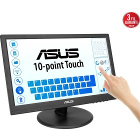 Resim Asus VT169HE 15.6" 1920X1080 Vga/hdmı Dokunmatik Siyah IPS LED Monıtor 