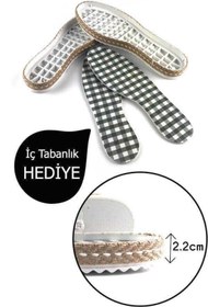 Resim Hobium Hasırli Patik Tabani Beyaz 35 Numara 