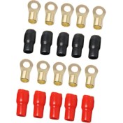 Resim Sharplace 5 Pairs 4 Awg Araba Ses Yüzük Terminalleri Ortak Elektrik Kablolama Aksesuarları 