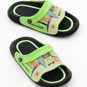 Resim Tonny Black Erkek Çocuk Tropical Desenli Terlik, TBACR892 