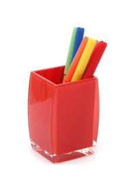 Resim Bosphorus Kalemlik Kalpli Model Ofis Gereci 6 x 6 x 10 CM 300 ML 