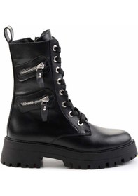 Resim Siyah Hakiki Deri Kadın Bot & Bootie K02351321003 Siyah 