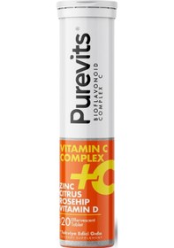 Resim Purevits Vitamin C Komplex 20 Efervesan Tablet 