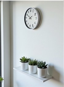 Resim Büro Ev Ofis Hediyesi İçin 36cm Beyaz Tarz Dekor Duvar Saati Diğer 