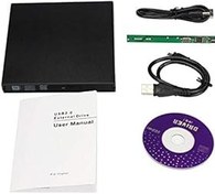 Resim Alfais 5114 USB SATA Slim 9.5mm DVD RW Writer SSD External Harici Caddy Kutu 