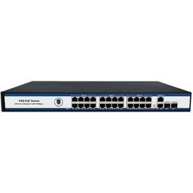 Resim Nusrat Bilişim Nova NVC-PSE2422G 24 Port Poe+ 10-100 Mbps 2 Port 10-100-1000 Mbps Uplink 2 Port Sfp Switch 300W 