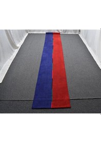 Resim Zehra Abla Halı El Dokuma Benzersiz Dekorluk Devasa Kuşak Yolluk Yörük Yün Kilim 6283 