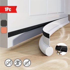 Resim 1 adet Premium Poliüretan Kapı Rüzgarlık - Ayarlanabilir Kendinden Yapışkanlı Ses Yalıtımı Eşiği Şeridi, Enerji Tasarruflu Kolay Kurulum, Suni Deri Malzeme, Rüzgar Geçirmez, Etkili Sızdırmazlık 