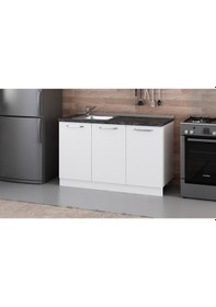 Resim Minar 135 Cm Mutfak Dolabı Beyaz 135-B1-Alt Modül Beyaz 