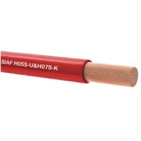 Resim Kablo Yanmaz 1 Mm Çok Telli Tek Damarlı Kırmızı 40 Metre Top 