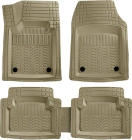 Resim Volkswagen Passat B7 Uyumlu 4d Havuzlu Paspas Premium Model Bej 