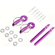 Resim Hightower Evrensel Kaput Pimi Kilit Alaşım Çelik Montaj Racing Mor Kaput Kilit Kit 