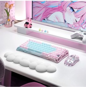 Resim Gravastar Mercury K1 Lite Mekanik Gaming Klavye Ve M1 Pro Kablosuz Optik Mouse Seti, Aurora Mist Optik 